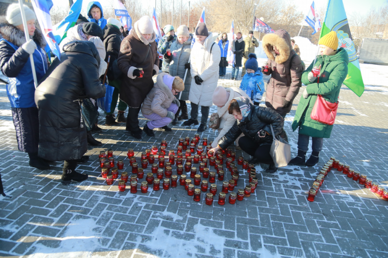 В Ижевске прошли памятные мероприятия, посвящённые дню начала специальной военной операции.