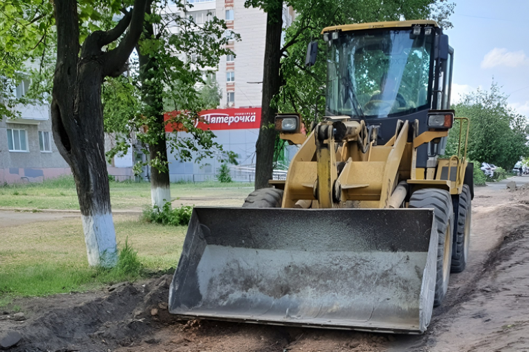 По проекту «Пешеходный Ижевск» отремонтировали первый в этом году тротуар.