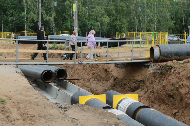 ​700 метров магистральных трубопроводов обновят на улицах Кирова и Красной в Ижевске.