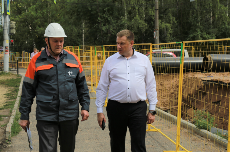 ​700 метров магистральных трубопроводов обновят на улицах Кирова и Красной в Ижевске.