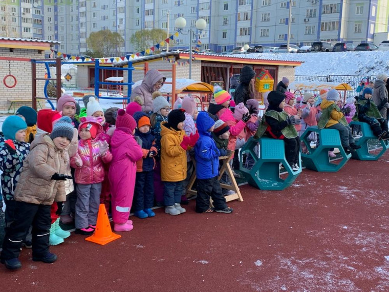 В детских садах Ижевска открываются спортивно-игровые площадки по программе «Наша инициатива».